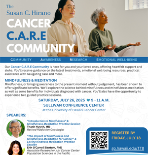 Guest Speakers:  Thanh Huynh, MD and Erin O'Carroll Bantum, PhD